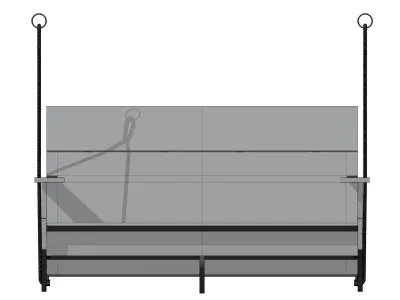Porch Swing Sofa 3D model