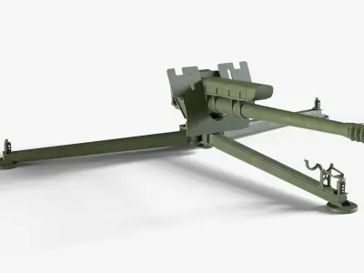 D-30 122mm Howitzer 3D model