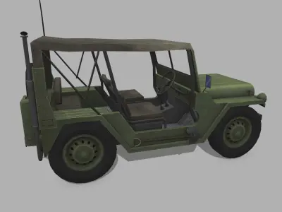 M151 MUTT Low-poly 3D model