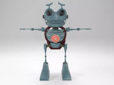 Frog robot Low-poly 3D model purchase