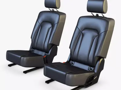 Car Seat Rear 3D model