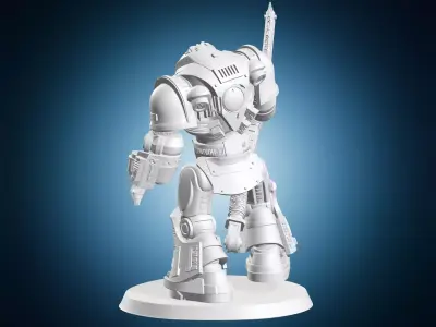 Space Marine Chainsaw Sword 3D print model
