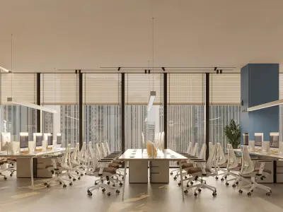  Office interior scene 28 3D model