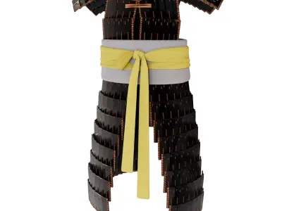 samurai armor 3D model