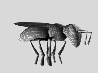 bee insect 3D model