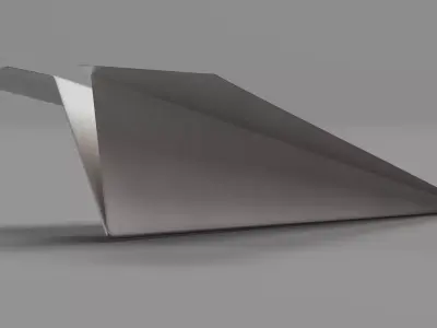 Paper Plane V1 Low-poly 3D model