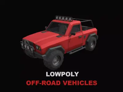 Low Poly Off Road Vehicles Free low-poly 3D model