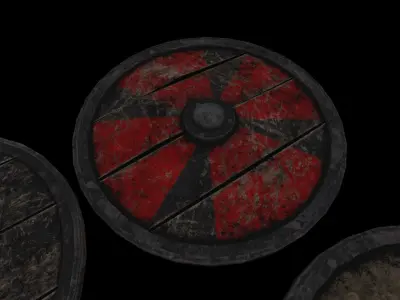 Viking Shield 3D Model Mesh 3D model