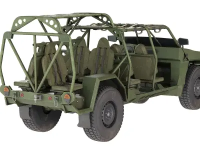 Chevy Colorado ZR2 military ISV Low-poly 3D model