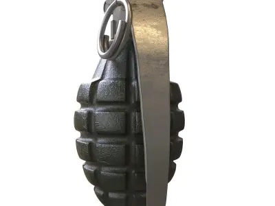 Mk-2 Frag grenade 3D model