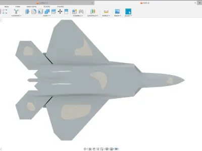 f-22 raptor 3d model 3D print model