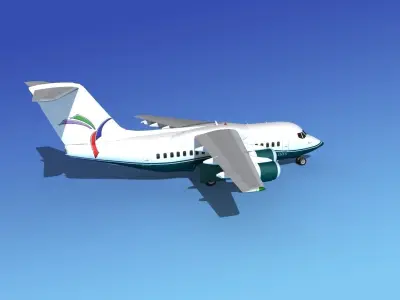 BAe 146-100 South East Asian 3D model