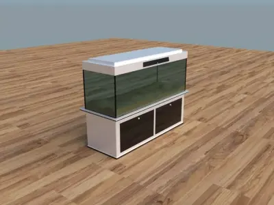 Modern Aquarium  Low-poly 3D model