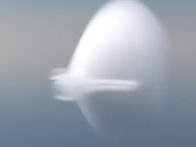 High Speed Sonic Compression Cloud VDB For Blender 3D model