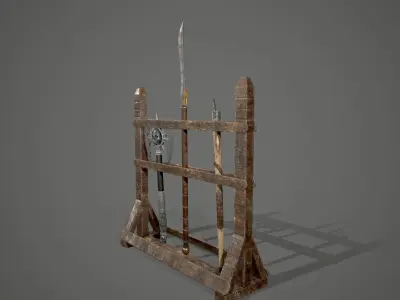 Weapon Market 02 Low-poly 3D model