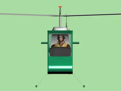 Robin ultralight helicopter 3D model