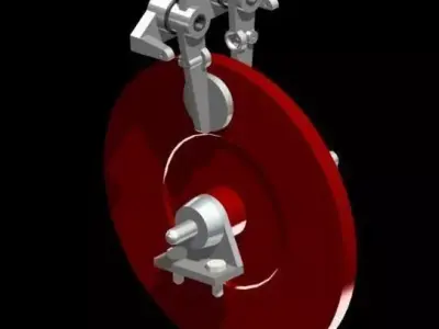 Drum brake Free 3D model