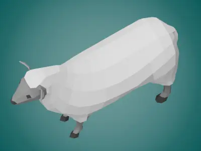 Stylized SHEEP Low-poly 3D model
