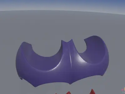 Bat Logo V2 Batarang 3D print model