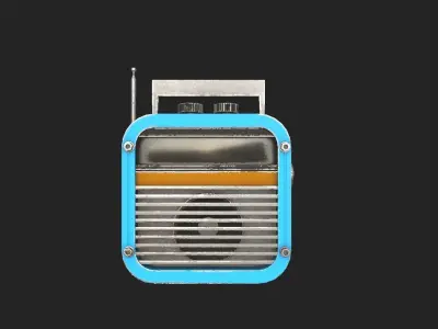 Vintage - Retro Radio 2 3D model