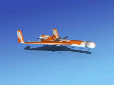 Harpy 1 UAV V01 3D model