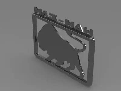 Maz man logo 3D model