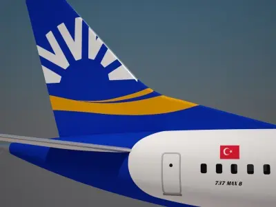 SunExpress Boeing 737 MAX 8 3D model