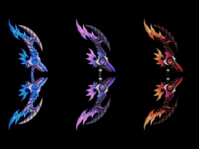 Glorious Bow Low-poly 3D model