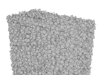 Hedge 1m x 1m 3D model