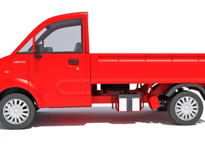Mahindra Jeeto Minivan 3D Indian Light Commercial Vehicle LCV 3D model