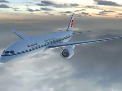 Boeing 787  Dreamliner Air China  3D model