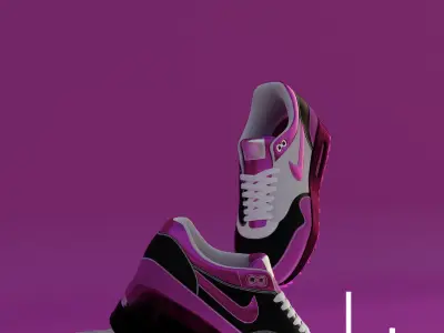Nike Air 1 sneaker Barbicore Free 3D model