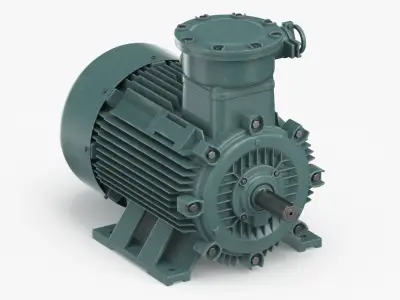 AC Motor Generator Clean 3D model