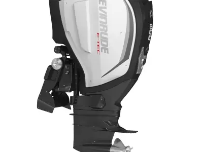 Evinrude E-TEC G2 Outboard Motor 3D Model 3D model