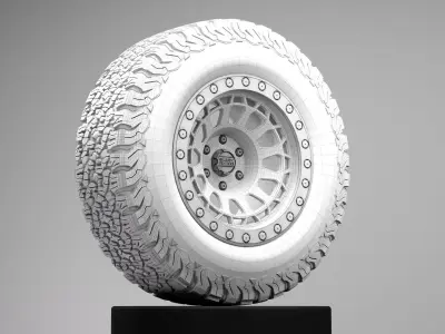 BF Goodrich AT KO2 Offroad Tire 3D Model 3D model