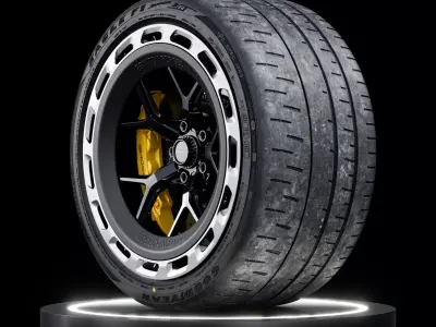 Goodyear Eagle F1 SuperCar 3R 305 30ZR19 98Y SL 3D model