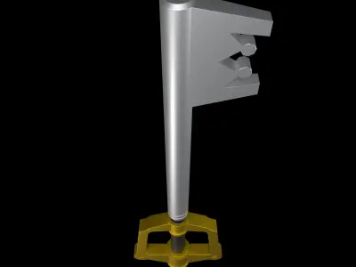 Kingdom Keyblade Low Poly 3D Model Low-poly 3D model