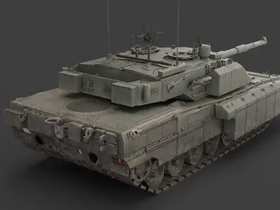 C1 Ariete  and Mofication PSO  Low-poly 3D model
