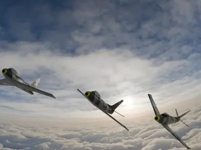 CL-13 Sabre Low-poly 3D model