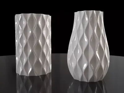 flower vase Free 3D model 4