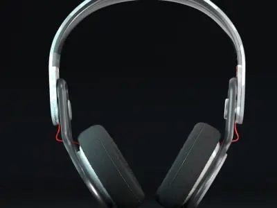 Beats Mixr custom white Camo 3D model
