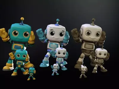 Minirobotic3 Low-poly 3D model