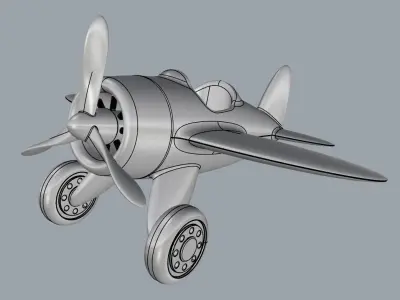 Toy Airplane 3D model