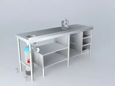 Kit laboratory table Free 3D model