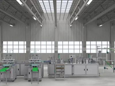 KF94 Mask machine 3D model