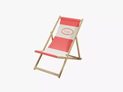 Sunbed beach chair 3D model
