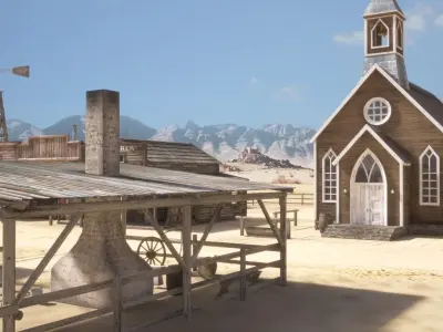 Western Town 3D model