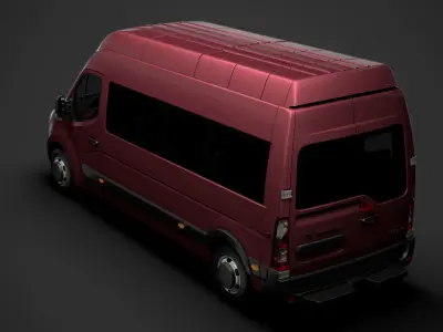 Vauxhall Movano L3H3 Minibus 2020 3D model
