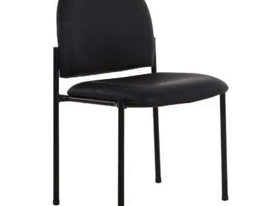 Bentonville Stackable Vinyl Seat Waiting Room Chair 3D model