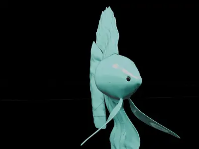 betta fish Low-poly 3D model